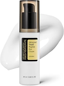COSRX Snail Mucin Peptide Under Eye Cream, 73.7% Snail Mucin and Niacinamide, Eye Care, Ey